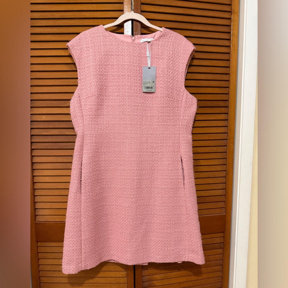 Preston & York NWT Size 16 Roselyn Tweed Rose Sleeveless Mini Dress.